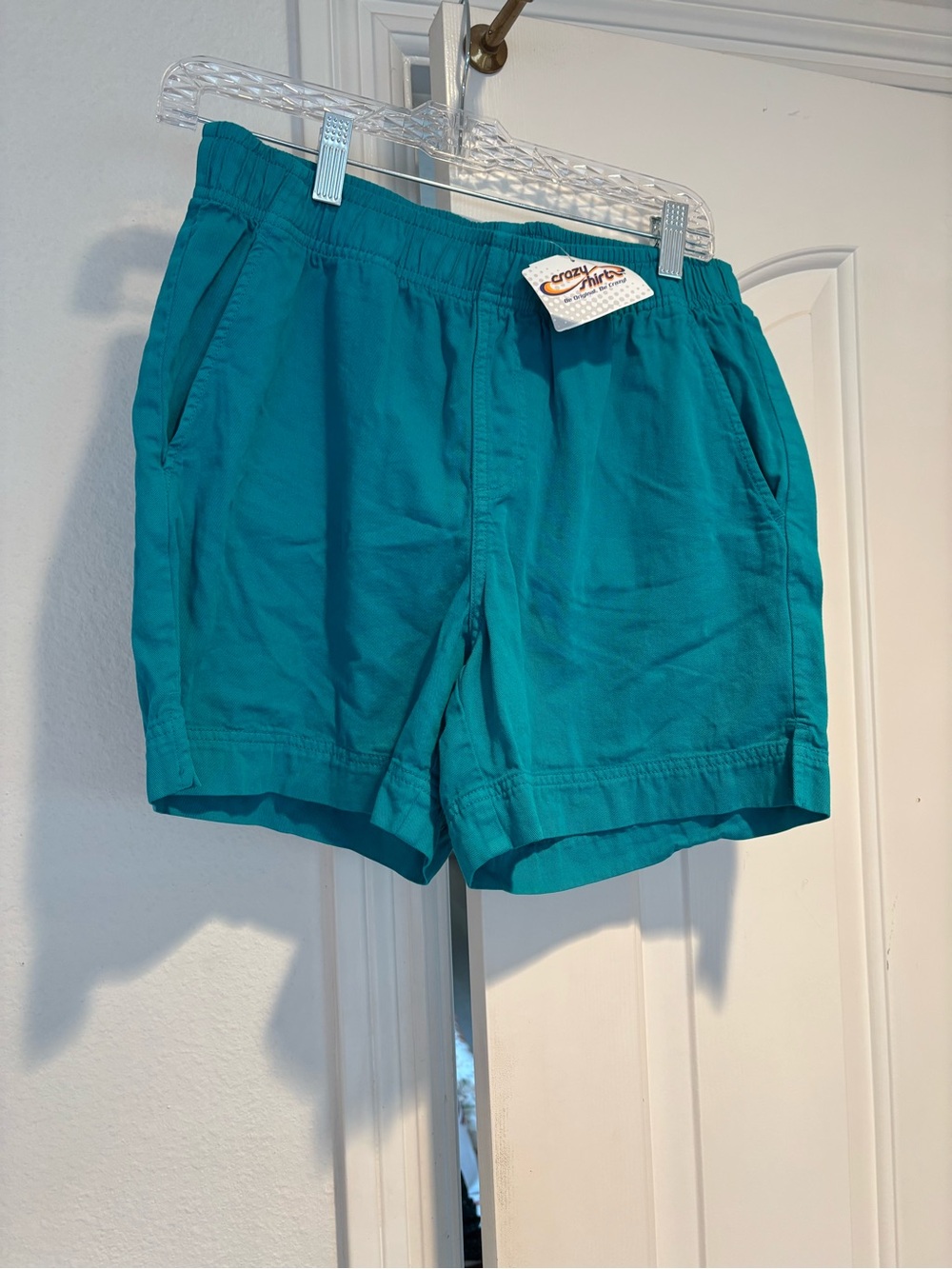Teal Women’s Elastic Waist Shorts